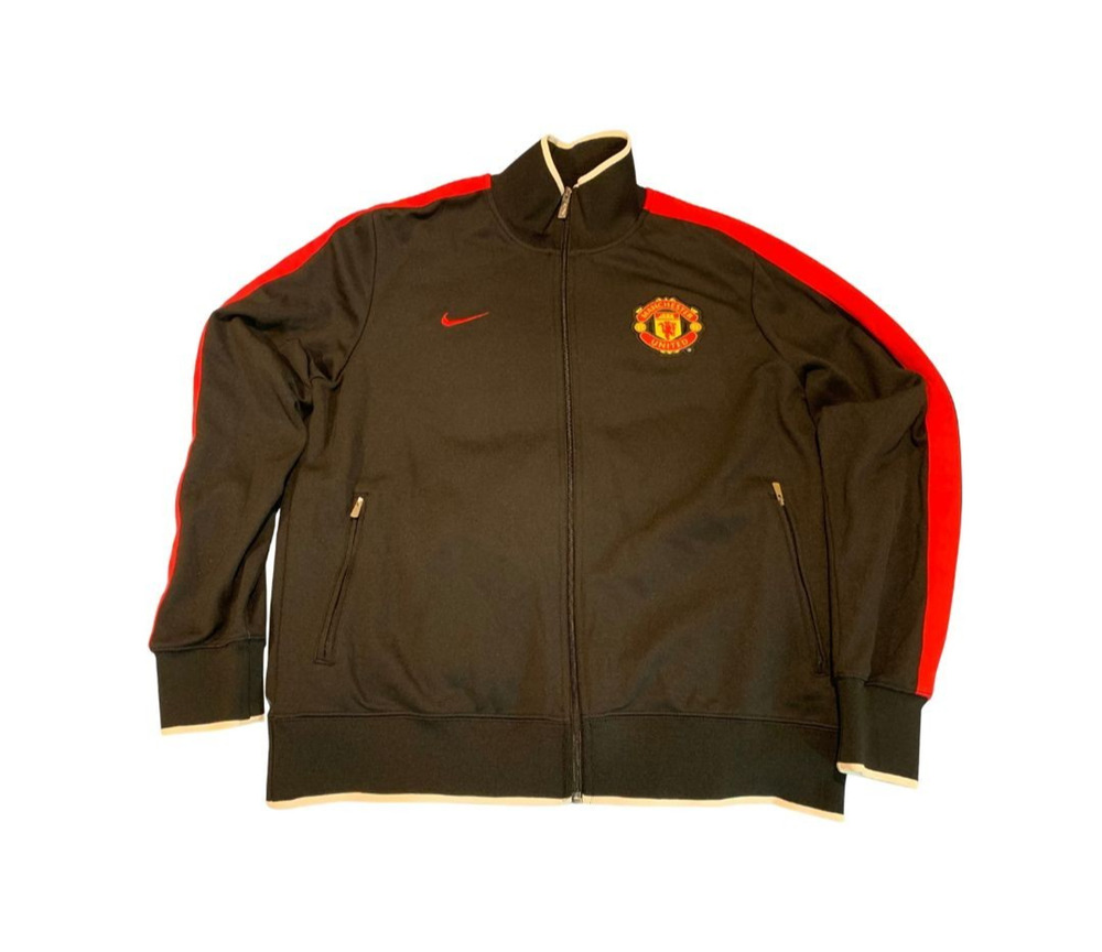 Nike Manchester United FC 2011-2012 Pre-Match Track Jacket Size XL Black 423954